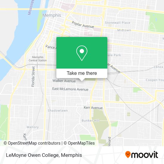 How to get to LeMoyne Owen College in Memphis by bus?