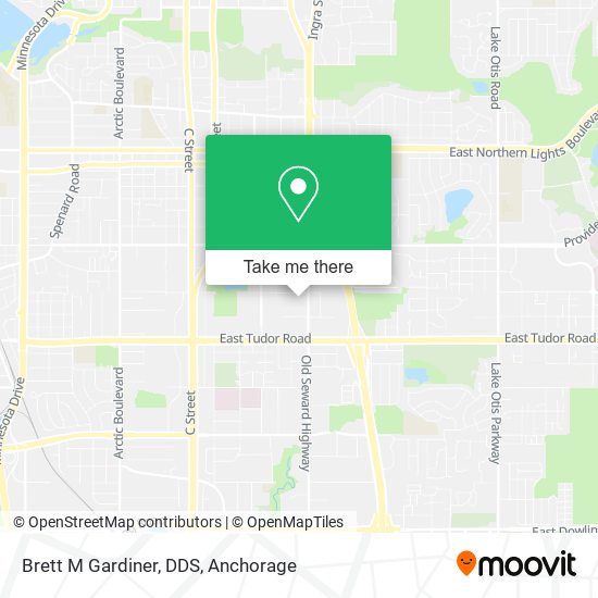 ¿Cómo llegar a Brett M Gardiner, DDS en Anchorage en autobús?