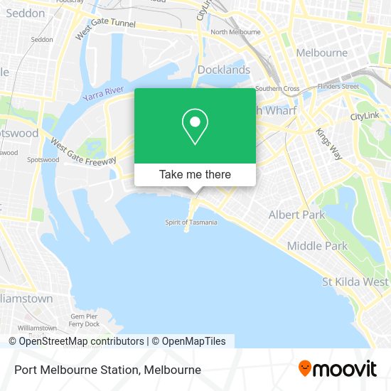 How to get to Port Melbourne Station by tram, bus or train?