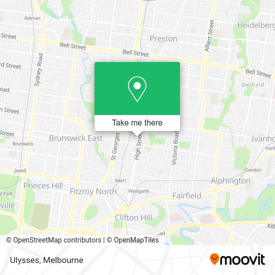 How to get to Ulysses in Northcote by bus, train or tram?