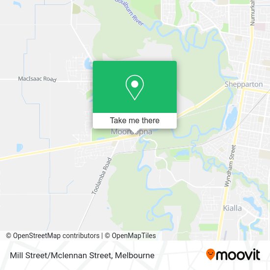 How to get to Mill Street/Mclennan Street in Melbourne by train or bus?