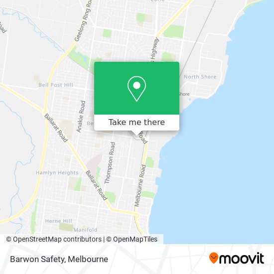 How to get to Barwon Safety in North Geelong by Train or Bus?