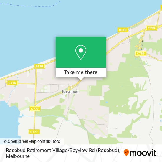 How to get to Rosebud Retirement Village / Bayview Rd by Bus or Train?