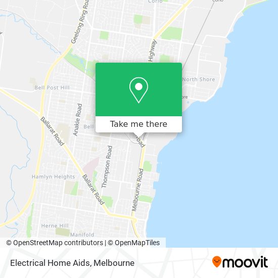 How to get to Electrical Home Aids in North Geelong by Train or Bus?