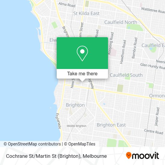 How to get to Cochrane St / Martin St (Brighton) by Bus, Train or Tram?