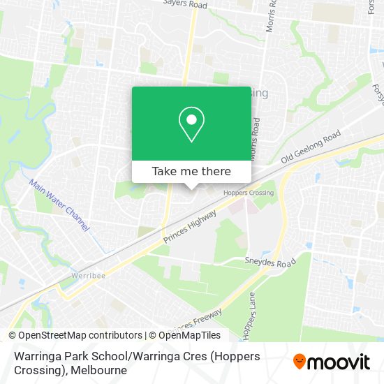 How to get to Warringa Park School / Warringa Cres (Hoppers Crossing) in Hoppers Crossing by Bus