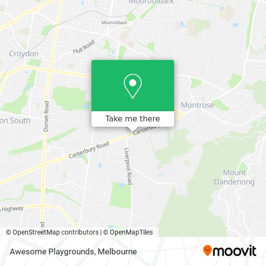 How to get to Awesome Playgrounds in Kilsyth by Bus or Train?