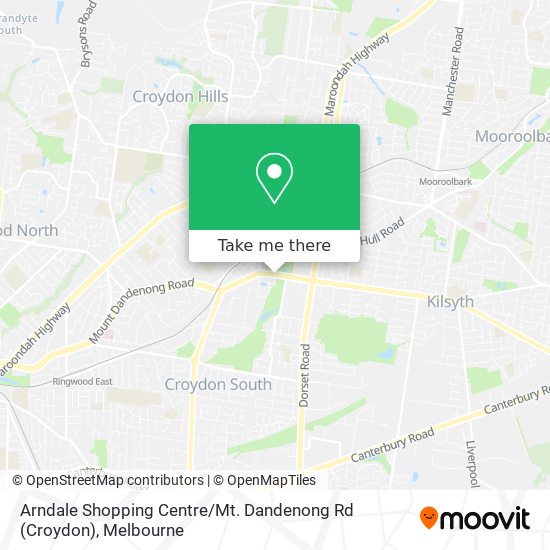 How to get to Arndale Shopping Centre / Mt. Dandenong Rd (Croydon) by