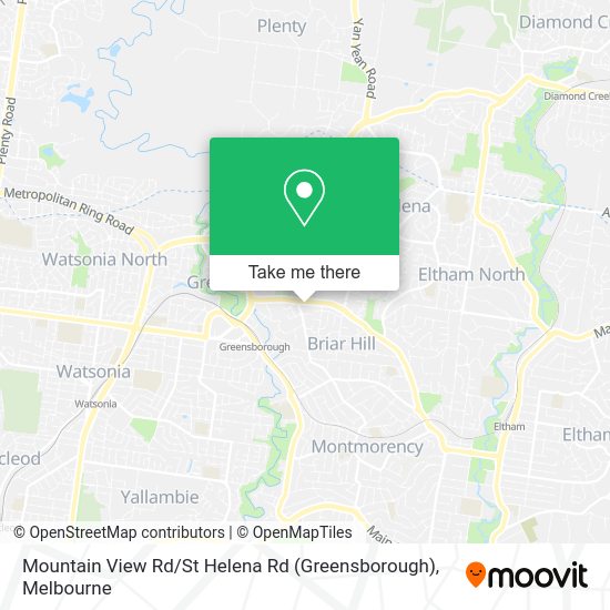 How to get to Mountain View Rd / St Helena Rd (Greensborough) in Briar