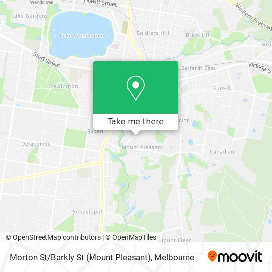 How to get to Morton St / Barkly St (Mount Pleasant) by Bus or Train?