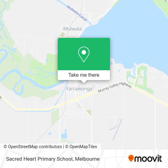 How to get to Sacred Heart Primary School in Yarrawonga by bus, train