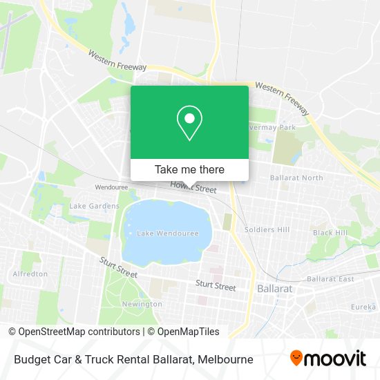 How to get to Budget Car & Truck Rental Ballarat in Wendouree by bus or