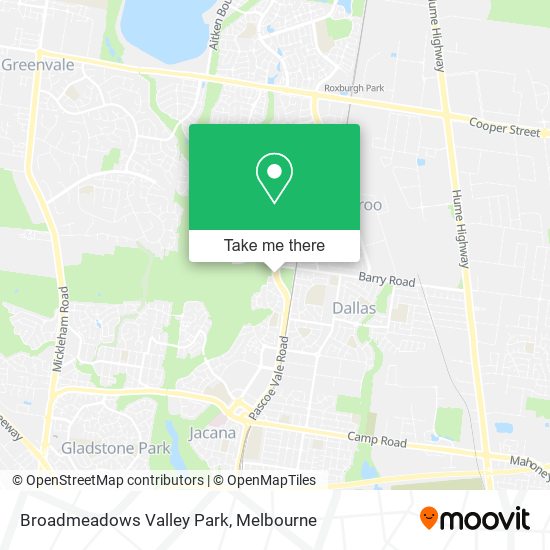 How to get to Broadmeadows Valley Park by Bus or Train?