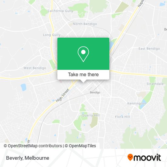 How to get to Beverly in Bendigo by Train or Bus?