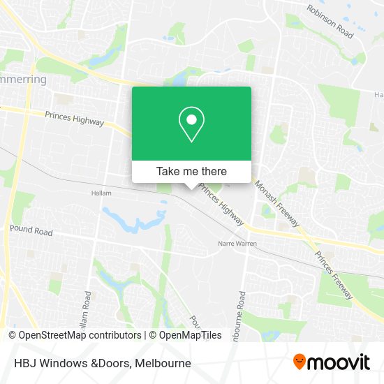 How to get to HBJ Windows &Doors in Narre Warren by bus or train?