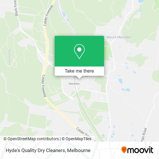 How to get to Hyde's Quality Dry Cleaners in Macedon by train, bus or tram?