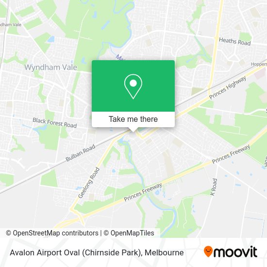 How to get to Avalon Airport Oval (Chirnside Park) in Werribee by train