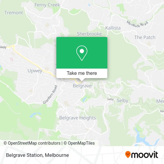How to get to Belgrave Station by bus or train?