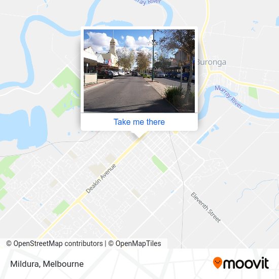 How to get to Mildura in Melbourne by bus or train?