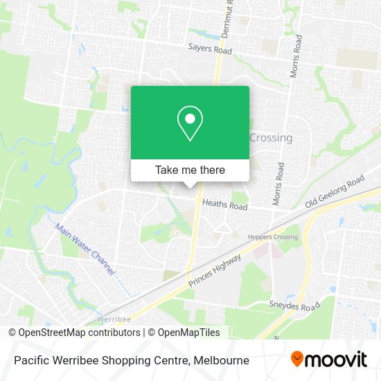 How to get to Pacific Werribee Shopping Centre in Hoppers Crossing by