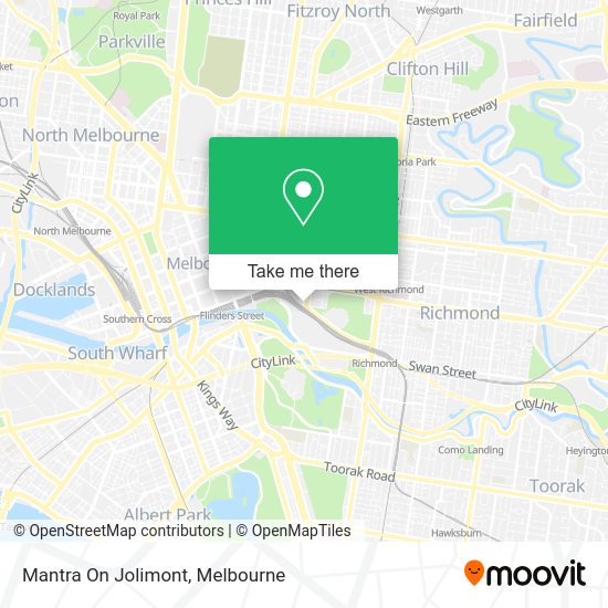 How to get to Mantra On Jolimont in East Melbourne by bus, train or tram?