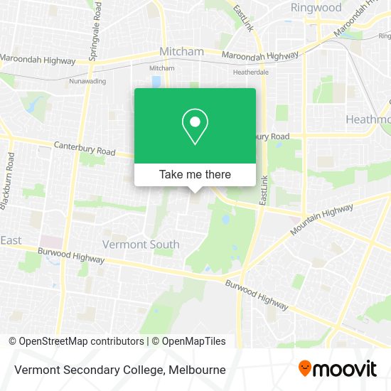 How to get to Vermont Secondary College by bus, train or tram?