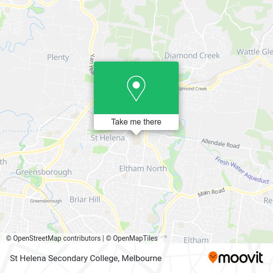 How to get to St Helena Secondary College in Eltham North by bus, train