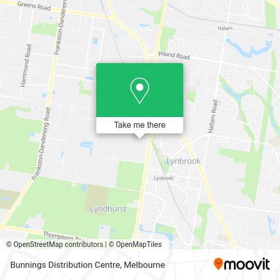 How to get to Bunnings Distribution Centre in Dandenong South Bal by