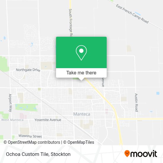 How to get to Ochoa Custom Tile in Manteca by bus?