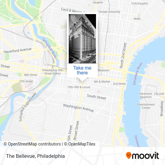 The Bellevue Directions by bus, subway or train