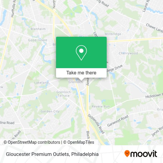 ¿Cómo llegar a Gloucester Premium Outlets en Philadelphia en autobús?