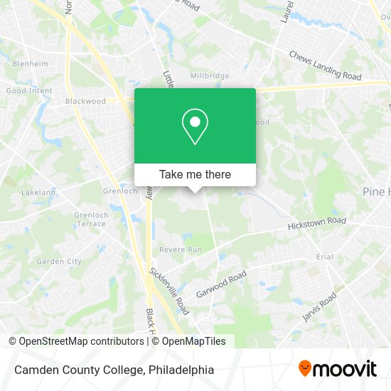 How to get to Camden County College in Philadelphia by Bus or Subway?