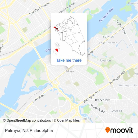 ¿Cómo llegar a Palmyra, NJ en Autobús, Tren ligero o Metro?