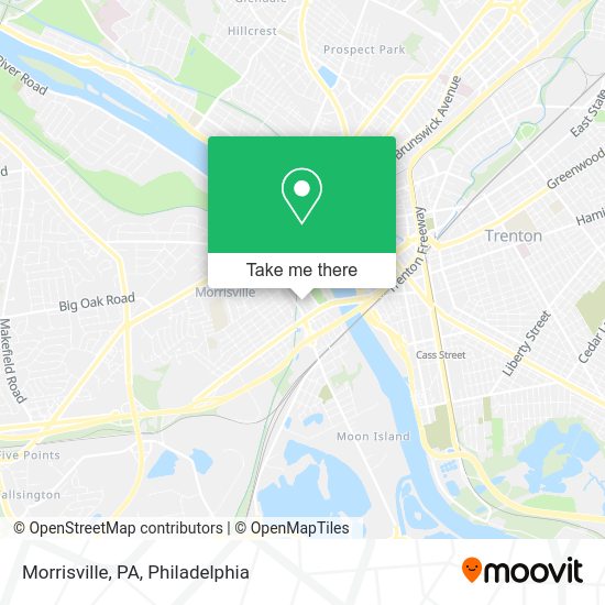 How to get to Morrisville, PA by bus, train or light rail?