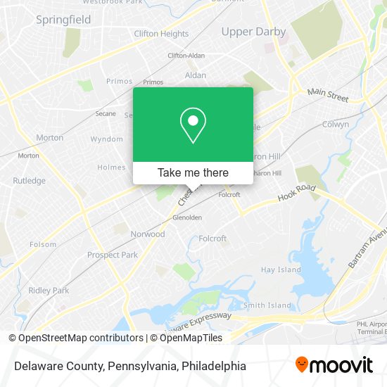 ¿Cómo llegar a Delaware County, Pennsylvania en Glenolden en Autobús