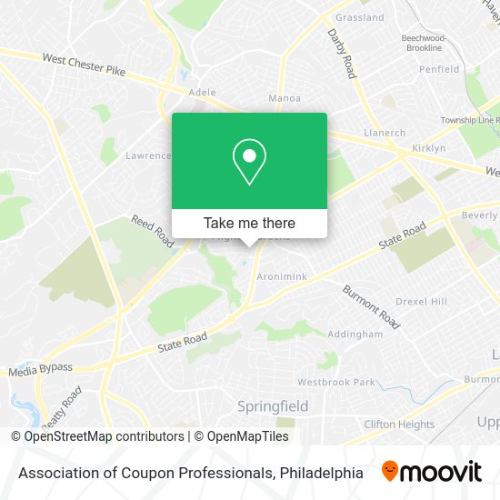¿Cómo llegar a Association of Coupon Professionals en Drexel Hill en