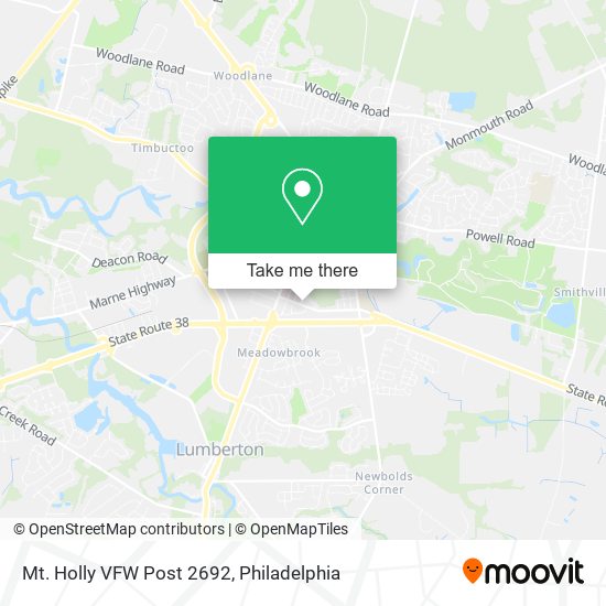 ¿Cómo llegar a Mt. Holly VFW Post 2692 en Philadelphia en Autobús, Tren