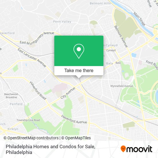 How to get to Philadelphia Homes and Condos for Sale in Lower Merion by