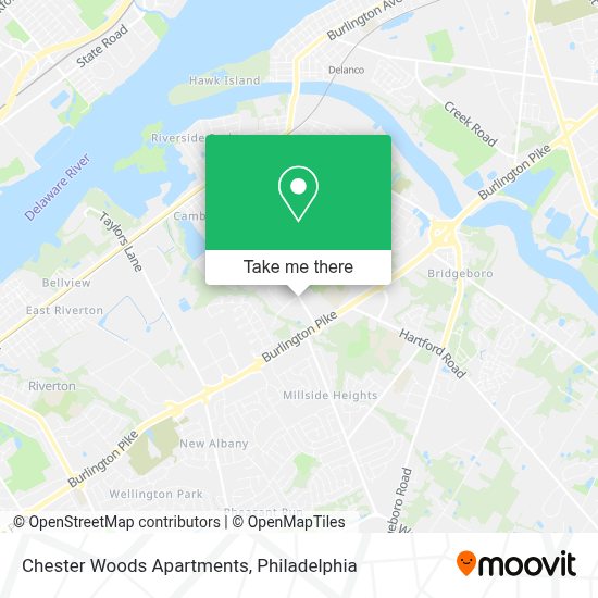 ¿Cómo llegar a Chester Woods Apartments en Delran en Autobús o Tren?