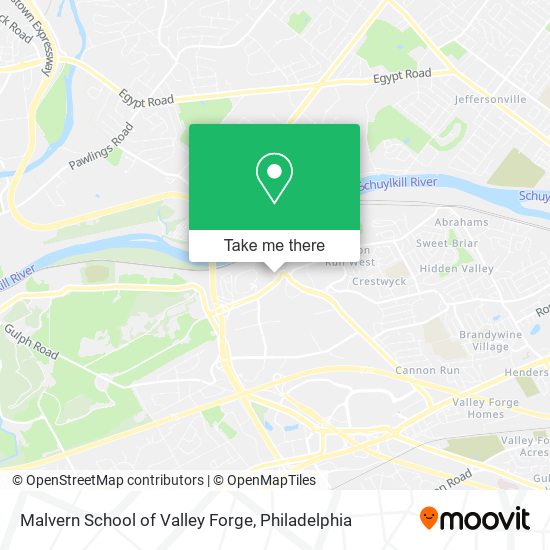 ¿Cómo llegar a Malvern School of Valley en King Of Prussia en