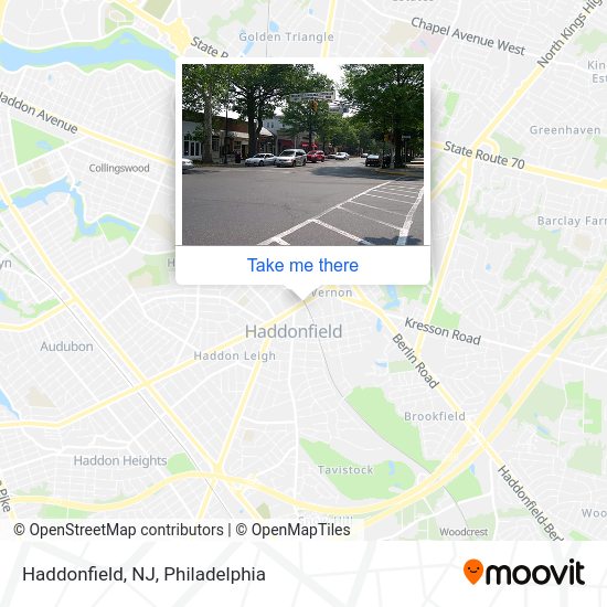 How to get to Haddonfield, NJ by bus or subway?
