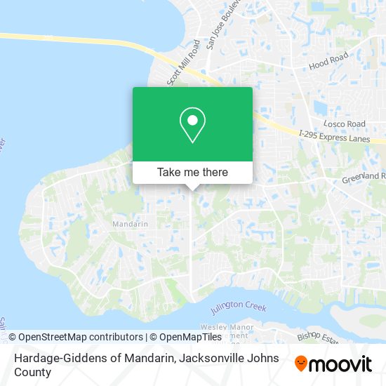How to get to HardageGiddens of Mandarin in Jacksonville by Bus?