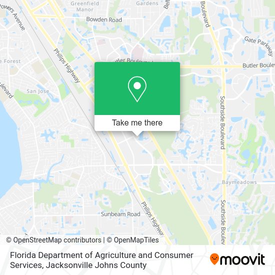 How to get to Florida Department of Agriculture and Consumer Services