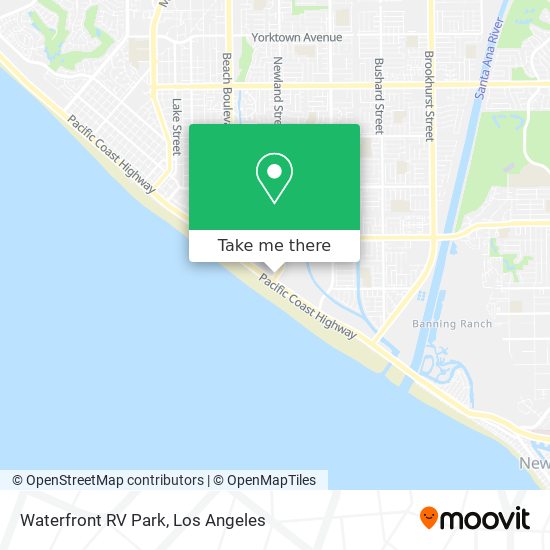 How to get to Waterfront RV Park in Huntington Beach by Bus?