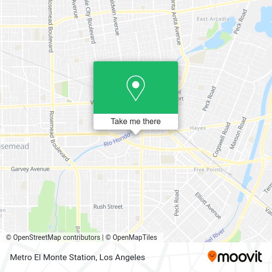 How to get to Metro El Monte Station by bus or train?