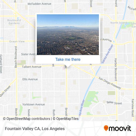 How to get to Fountain Valley CA by bus?