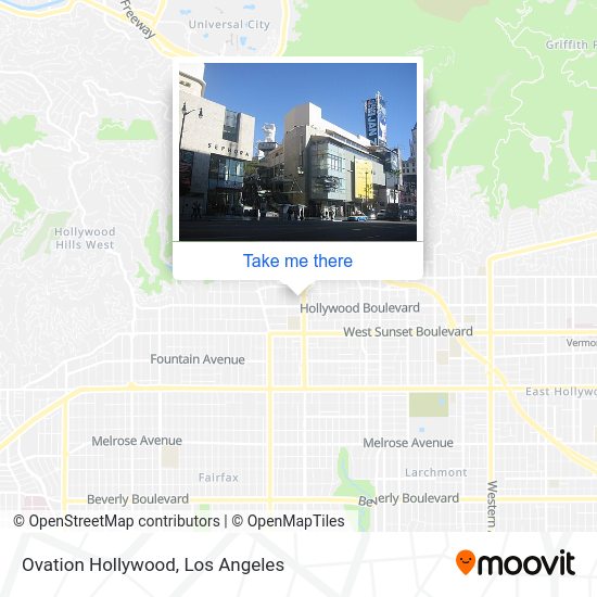 How to get to Ovation Hollywood in Hollywood, La by bus or subway?
