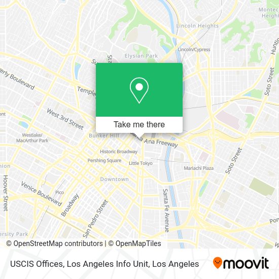 How to get to USCIS Offices, Los Angeles Info Unit in Downtown, La by