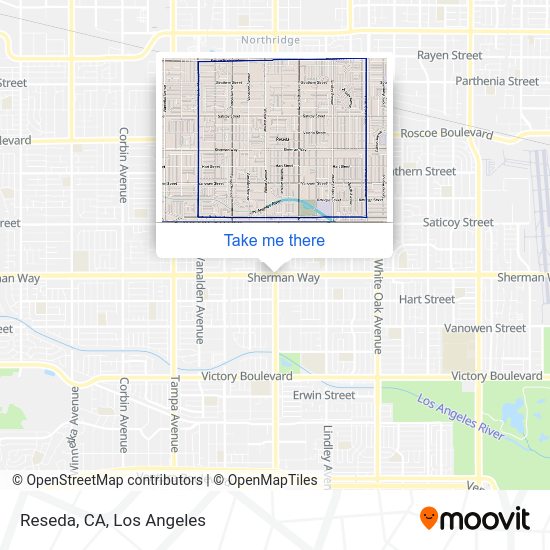 How to get to Reseda, CA in Reseda, La by bus?
