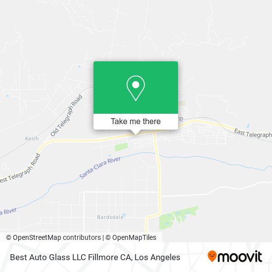 How to get to Best Auto Glass LLC Fillmore CA by bus or train?